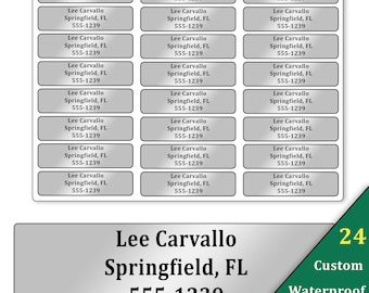 Personalized Golf Club Labels: Waterproof Name Stickers (24)