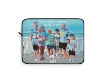 Custom Laptop Sleeve, Personalized Memory Sleeve, Travel Gift, Personalized Laptop Case, Tech Accessory for Travelers, Unique