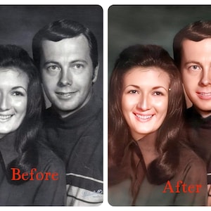 Colorize Your Memories – Black & White Photo to Color Restoration (Digital Only) - RESTORATION and COLORIZATION Service