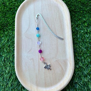 Alice Bookmark | Handmade | Beaded Bookmark with Charm | White Rabbit  | Gifts for Her | Gifts for Readers | Looking Glass | Wonderland