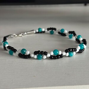 Aqua Serpentinite Jasper Beaded Choker Necklace
