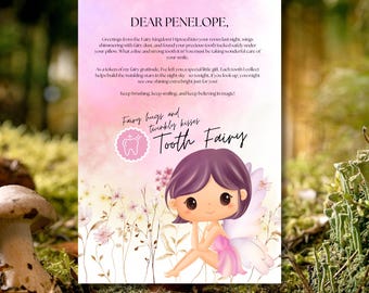 Tooth Fairy Letter Instant Download, Tooth Fairy Letter, Printable Tooth Fairy Letter, Tooth Fairy Gift, Tooth Fairy Keepsake