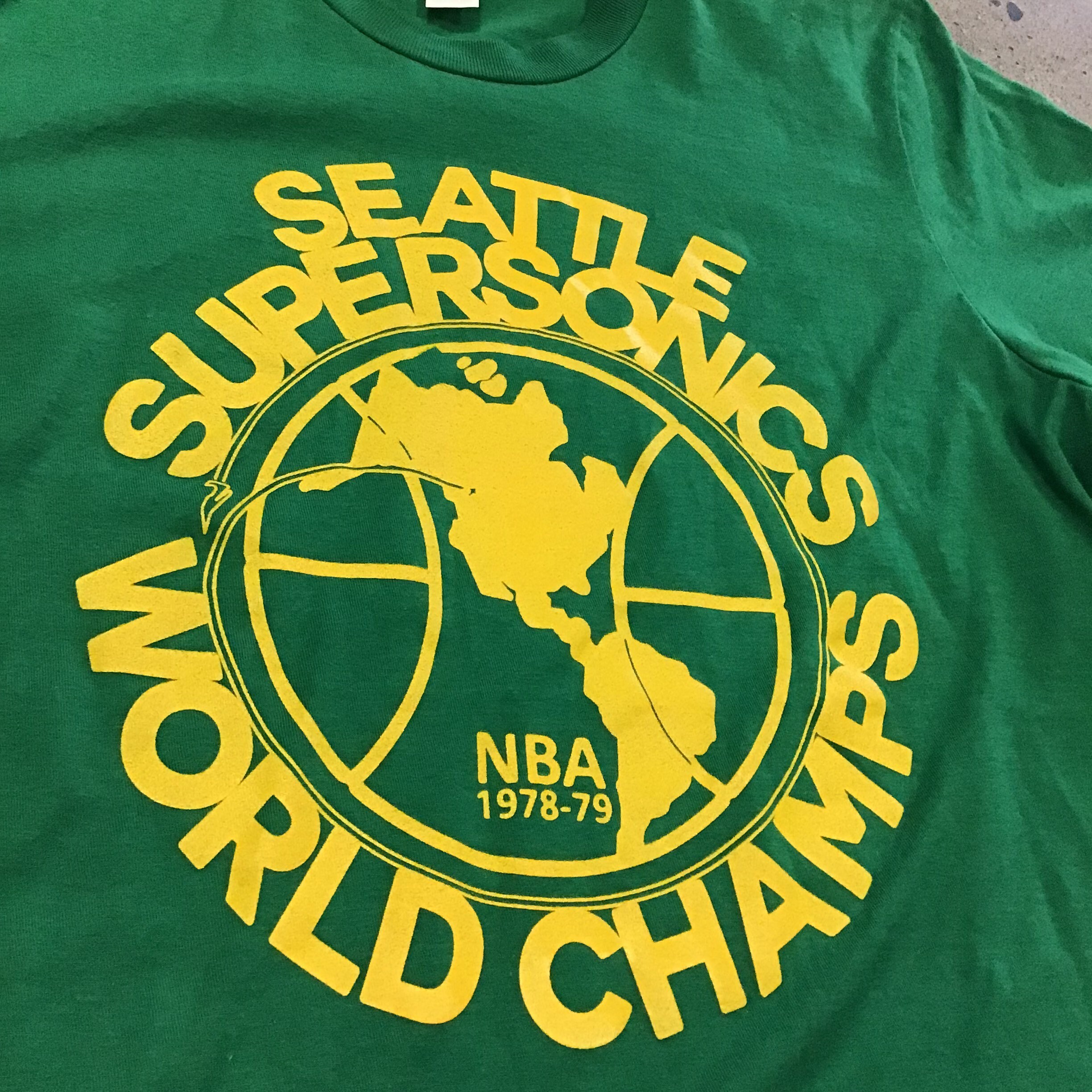 1979 Seattle Super Sonics Tee Repop (add Size @ Checkout Comments