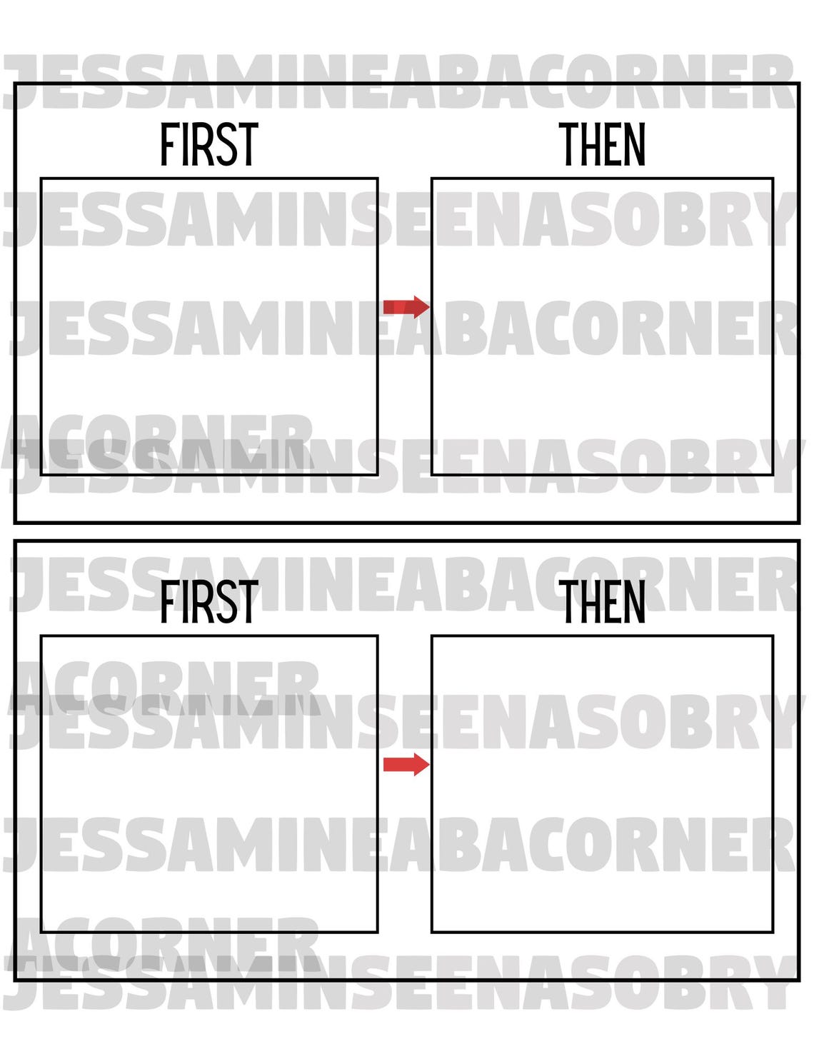 ABA Visual Icons Pack – 12 Printable Pages, 3 Variations Each, Digital ...