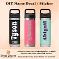 Personalised Name Vinyl Decal: Drink Bottle, Lunchbox, Coat Hanger Sticker product logo