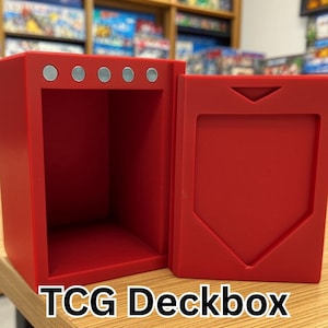 Caja para baraja de cartas TCG, estilo Commander, tapa magnética, accesorios de Pokémon, Yu-Gi-Oh!, One Piece y Magic: The Gathering