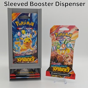 TCG Sleeved Booster Pack Dispenser, Pokémon, Yu-Gi-Oh, One Piece, Magic The Gathering Accessories