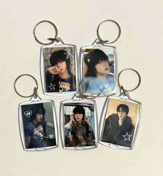 BTS Jin Echo Happy Kpop Deco Acrylic Keychain Sticker Decorated
