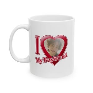BTS I Love My Boyfriend Yoongi Suga Personalisierte Kaffeetasse für Kpop Army BTS Fans, süße Geschenke, Trinkgeschirr, Teebecher, Tasse