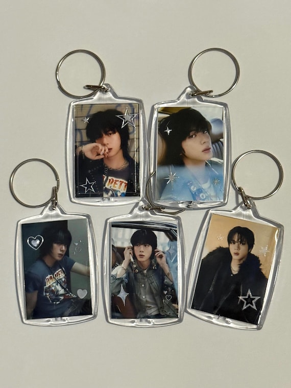 BTS Jin Echo Happy Kpop Deco Acrylic Keychain Sticker Decorated