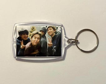 BTS Bangtan Bias OT7 Photo Kpop Deco Accessory for Army Acessories Acrylic Keychain Charm Keyring Freebies Concert Merch Tour Kpop Bias