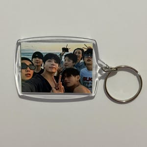 BTS Bangtan Bias OT7 Photo Kpop Deco Accessory for Army Acessories Acrylic Keychain Charm Keyring Freebies Concert Merch Tour Kpop Bias
