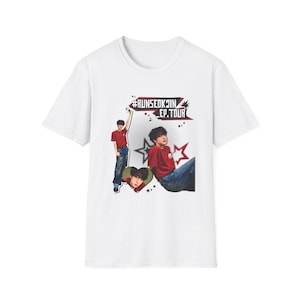 BTS Run Seokjin Jin EP Tour Unisex Softstyle T-Shirt - Concert 2025 Kim Seokjin Graphic Shirt