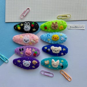 SKZOO Stray Kids Felt Hair Clip Wolf Chan Leebit Dwaekki Jiniret Han Quokka BbokAri PuppyM FoxI.Ny