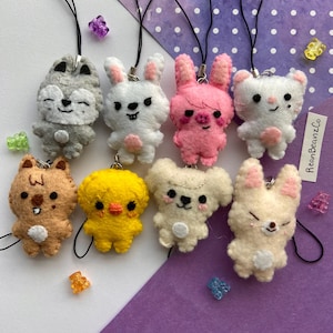 SKZOO Stray Kids Phone Charm Accessory Wolf Chan, Leebit, Dwaekki, Jiniret, Han Quokka, BbokAri, PuppyM, FoxI.Ny