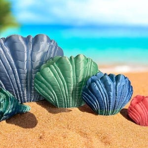Seashell Vase, Coastal Beach Decor