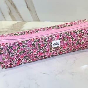 Quilted Hair Tool Organizer, Floral Pattern Bag, Quilted Makeup Bag, Hair Tool Travel Bag, Hair Tool Storage Bag, Hair Tool Pouch