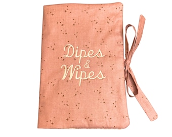 Personalisierte Windel-Clutch: Blumen-Wickel-Set für Mama