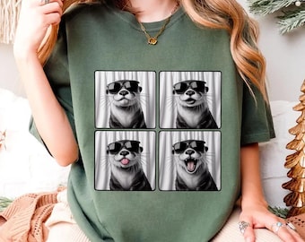 Funny Otter Shirt, Cute Otter With Sunglasses Shirt, Cool Animal Meme Shirt, Otter Lover Gift, Summer Vibes Shirt