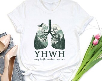 Camiseta cristiana de YHWH: Cada aliento pronuncia su nombre