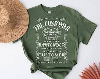 Funny Bartender T-Shirt: Sarcastic Bar Staff Gift