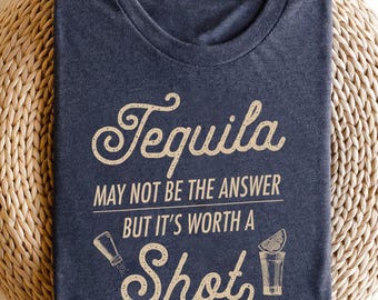 Funny Tequila Shirt: Retro Bar Humor Tee, Tequila Lover Gift