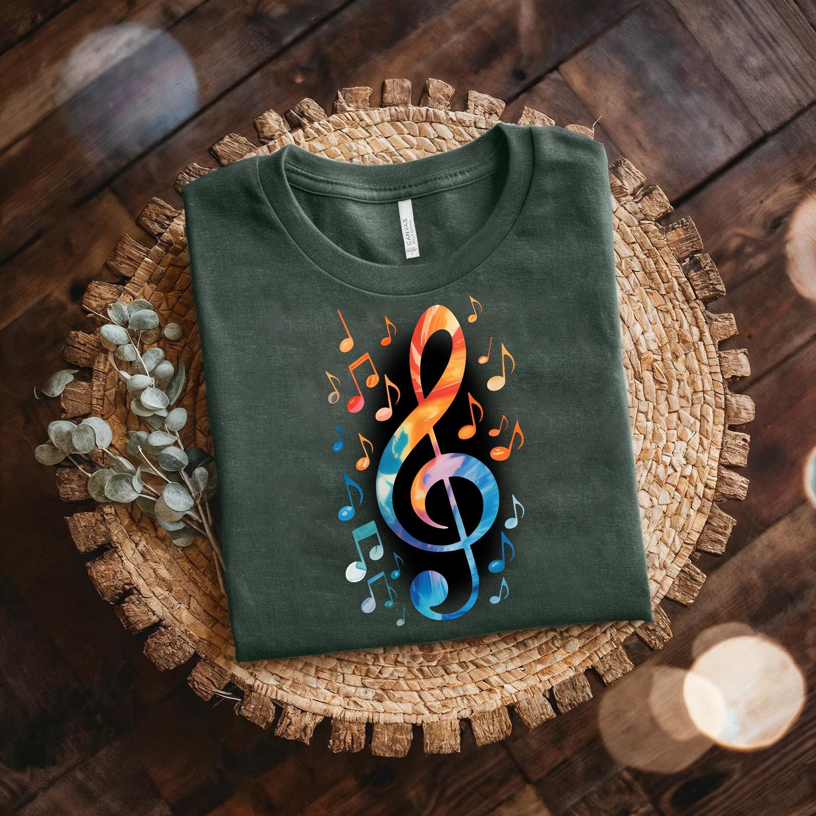 Rainbow Treble Clef Music Shirt – Musician Gift