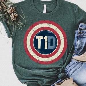 T1D Warrior Shirt: Superhero Shield Graphic, Type 1 Diabetes Awareness