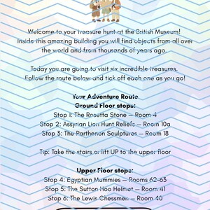 British Museum Scavenger Hunt Printable, Kids Activity Ages 5-10, London Family Trip (Digital Download) image 3