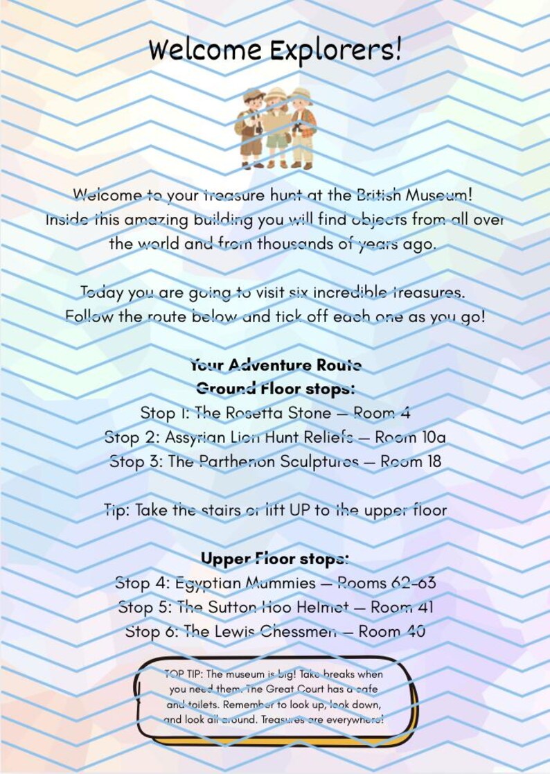 British Museum Scavenger Hunt Printable, Kids Activity Ages 5-10, London Family Trip (Digital Download) image 3