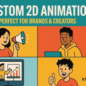 Professional 2D Animation Design | Custom Animated Videos for Your Brand