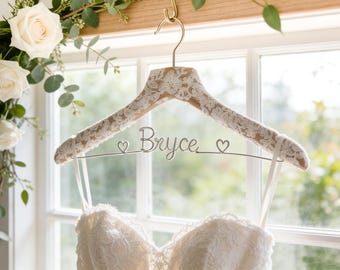 Percha para novia, percha para dama de honor, percha para nombre de boda, percha personalizada, percha personalizada para boda, percha para vestido. Regalos de boda.