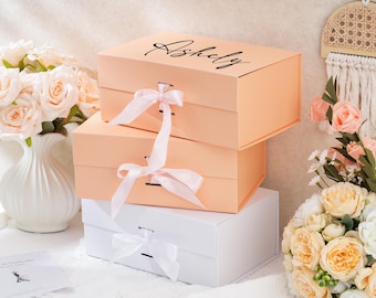 Personalized Bridesmaid Gift Box, Custom Name Proposal Box