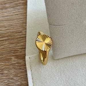 Sonnen Ring aus Edelstahl für Frauen – 18K vergoldet, wasserfest – Gold & Silber – Statement Ring – Geschenk – Schmuck für Sie – Weihnachten