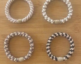 Braided hair tie – Scrunchie hair accessory – Elastic & Stylish – Hair jewelry – Bracelet – Various colors – Christmas
