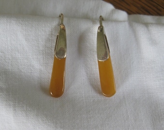 Sterling Silver Gemstone Drop Earrings