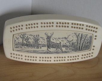 Vintage Cribbage Scrimshaw