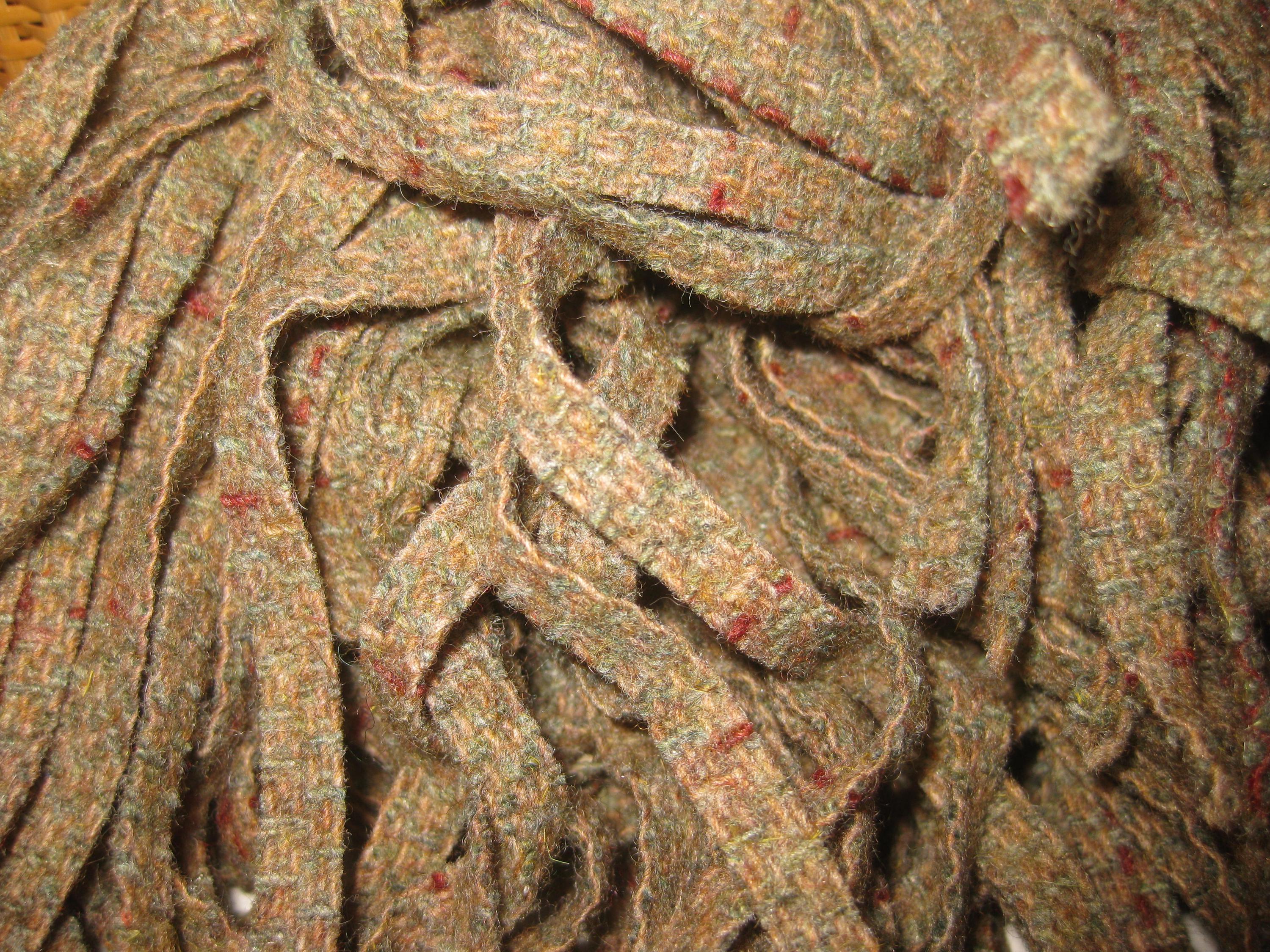 100 Cut Strips of Brown and Beige Wool for Rug Hooking Projects - Etsy