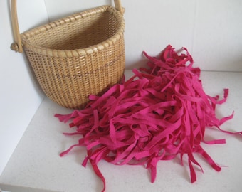 100 Upcycled 1/4 Inch Wide Rug Hooking strips