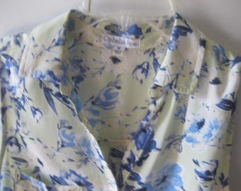 100% Polyester Sleeveless Size Medium Blouse By Ophelia Roe
