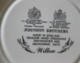 Johnson Brothers Willow Pattern Bread Plate