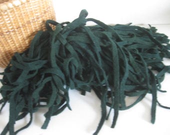 100 Green Color Of Rug Hooking Strips