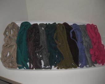 Mix Of 100 Wool Rug Hooking strips