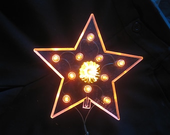 A.Lighted Christmas Tree Topper Star