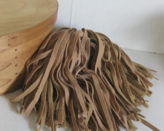 100 Mix Of Camel Color Rug Hooking Strips