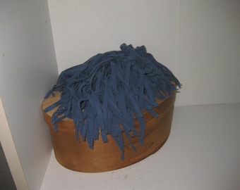 100 Dark Blue Rug Hooking Strips
