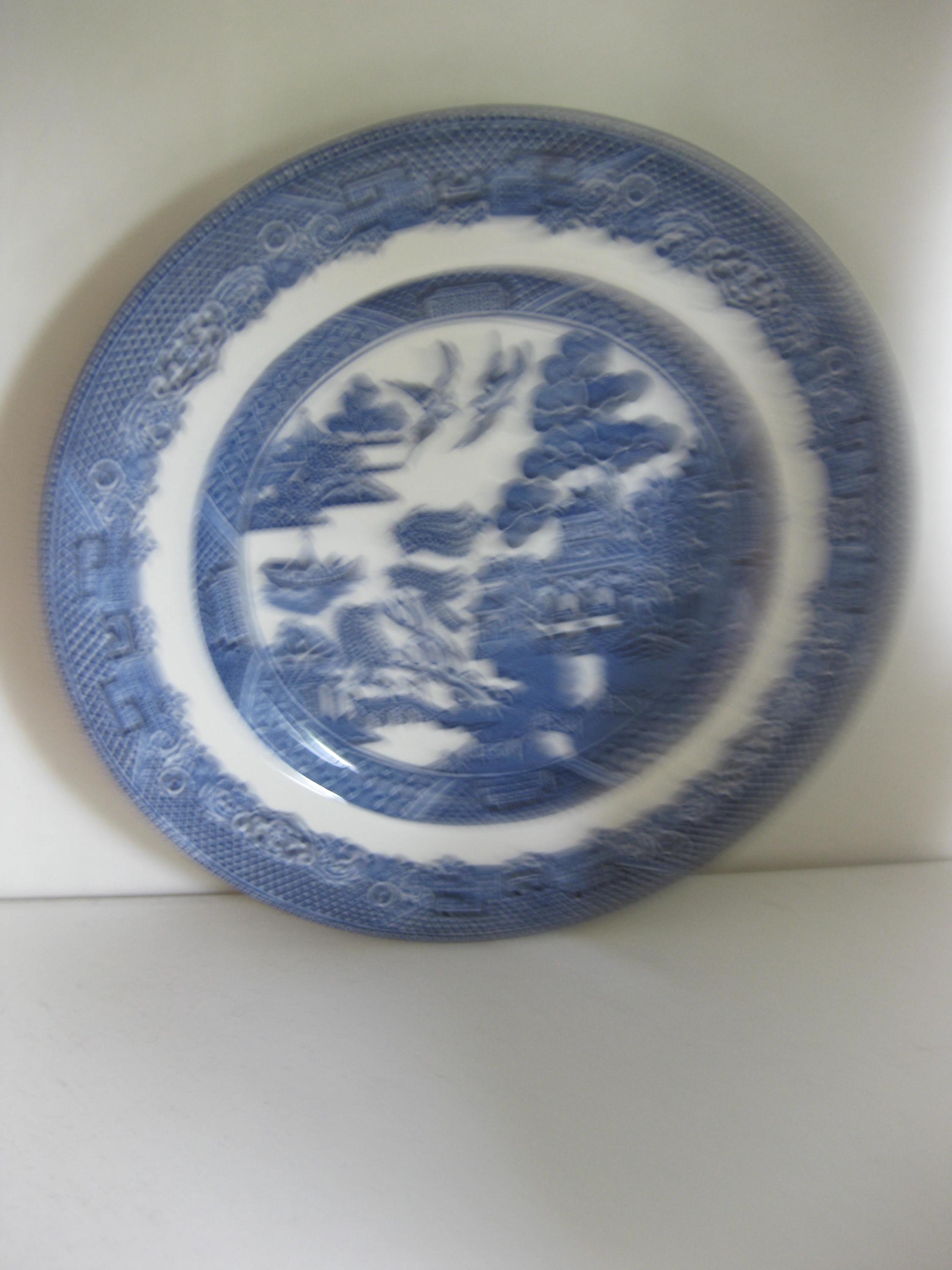 Johnson Brothers Willow Pattern Bread Plate - Etsy