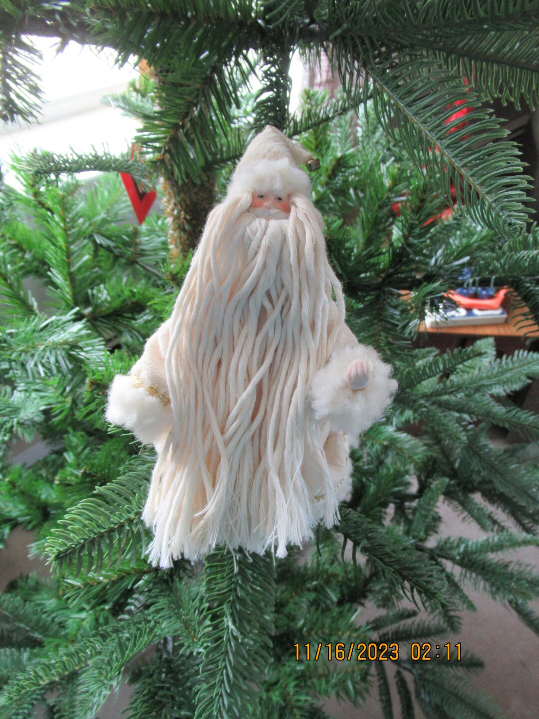 Vintage Santa Christmas Tree Topper or on A Table for Decor Etsy