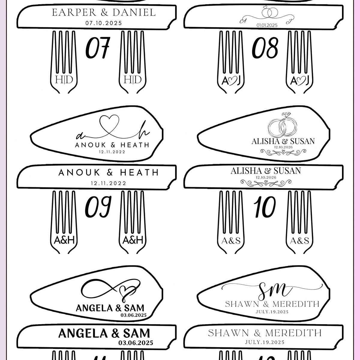 Personalized Cake Cutting Serving, Engraved Knife Server Forks, Bride and Groom Gift, Wedding Keepsake Ceremony Gift, Bridal Pastry Set - Etsy
