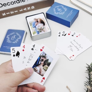 Custom Photo Playing Cards: Wedding Guest Book Alternative